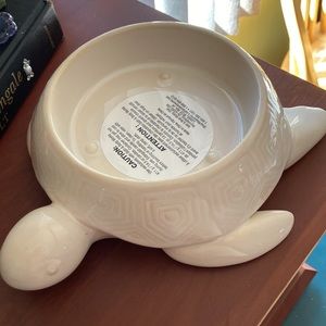 Bath and Body Works ceramic turtle candle holder